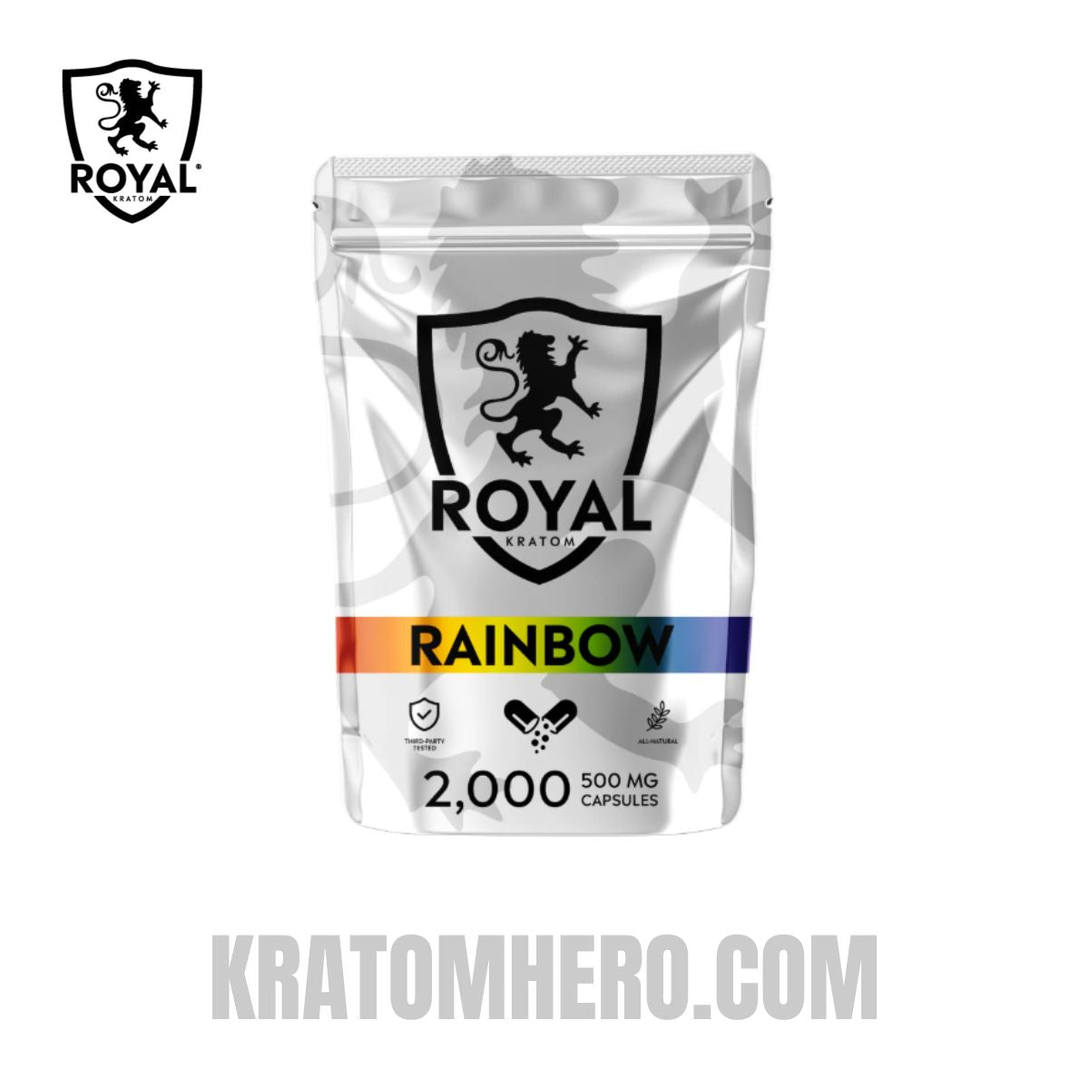 Royal Kratom Capsules Rainbow - 2000 Capsules
