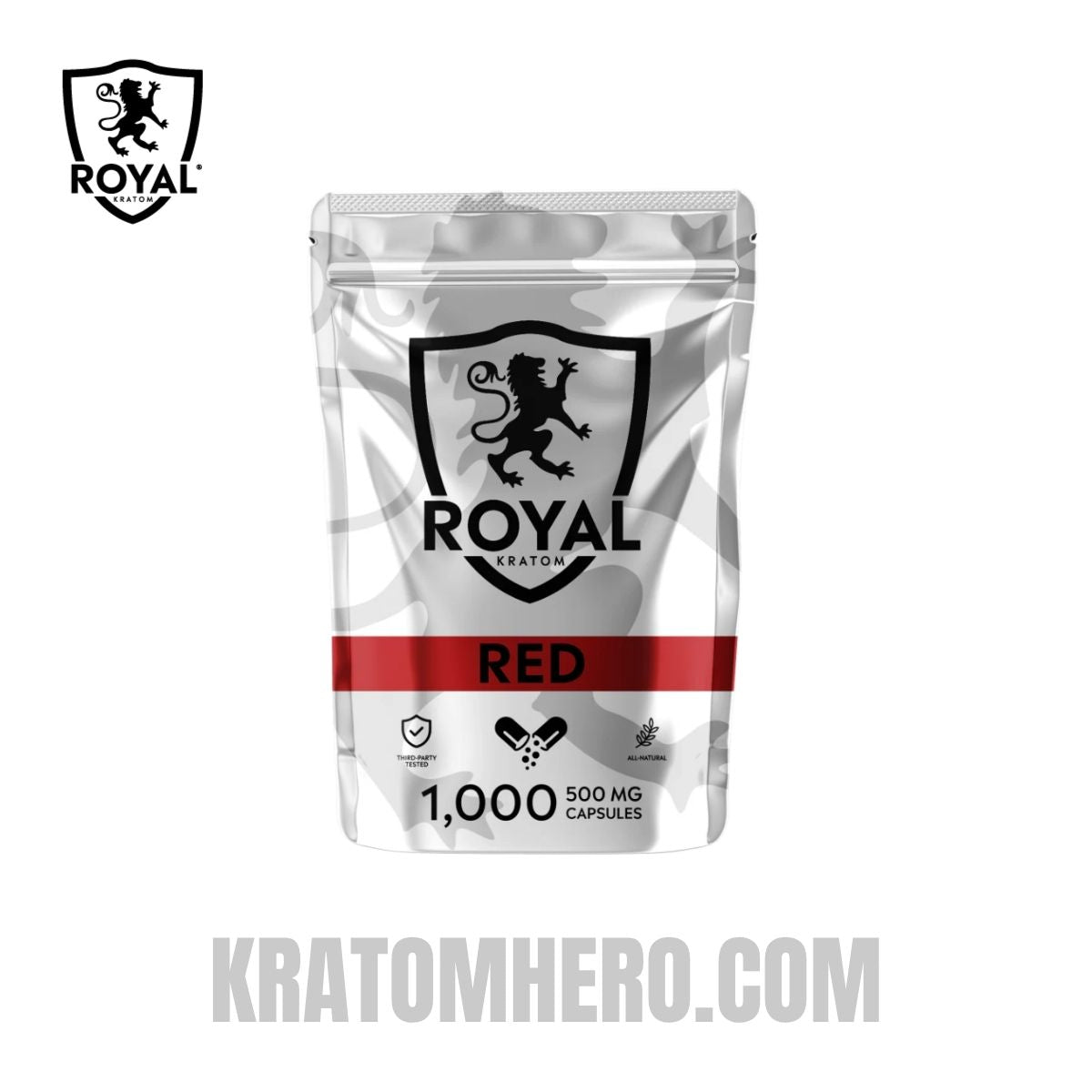 Royal Kratom Capsules Red Vein - 1000Ct