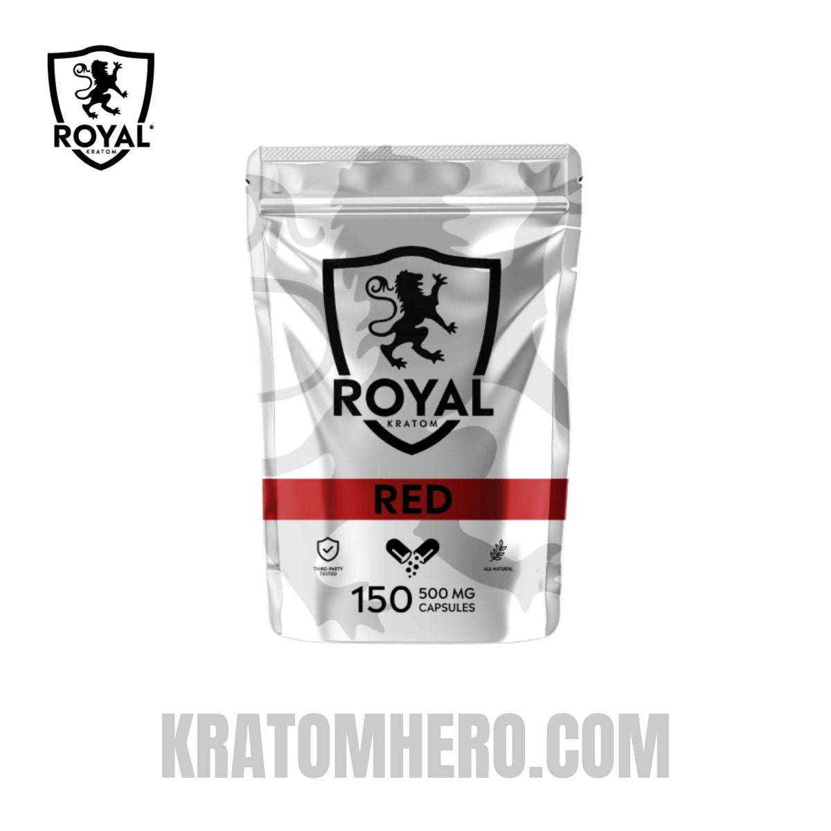 Royal Kratom Capsules Red Vein - 150Ct