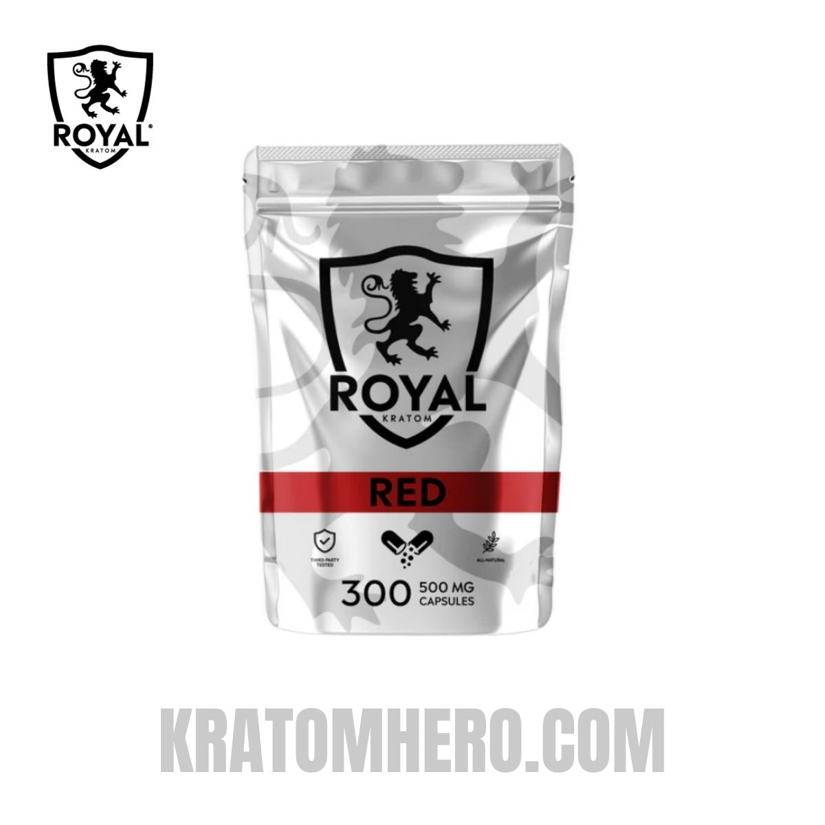 Royal Kratom Capsules Red Vein - 300Ct