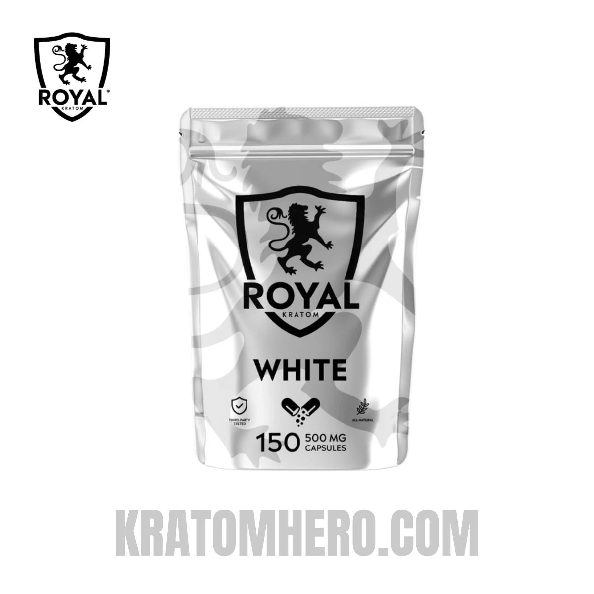 Royal Kratom Capsules White Vein - 150 Ct