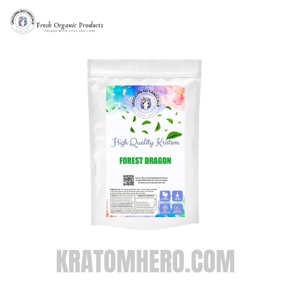 Unicorn Botanicals Forest Dragon Kratom Powder