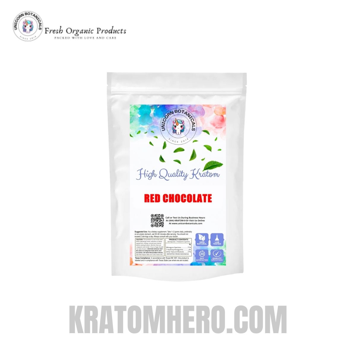 Unicorn Botanicals Red Chocolate Kratom Powder