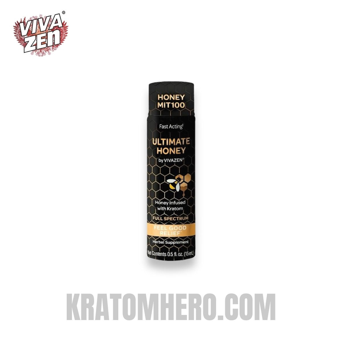Viva Zen Kratom Extract Shot Ultimate Honey Mit100 15ml