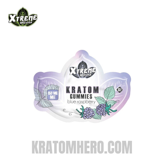Xtreme Speciosa Blue Raspberry Kratom Gummies