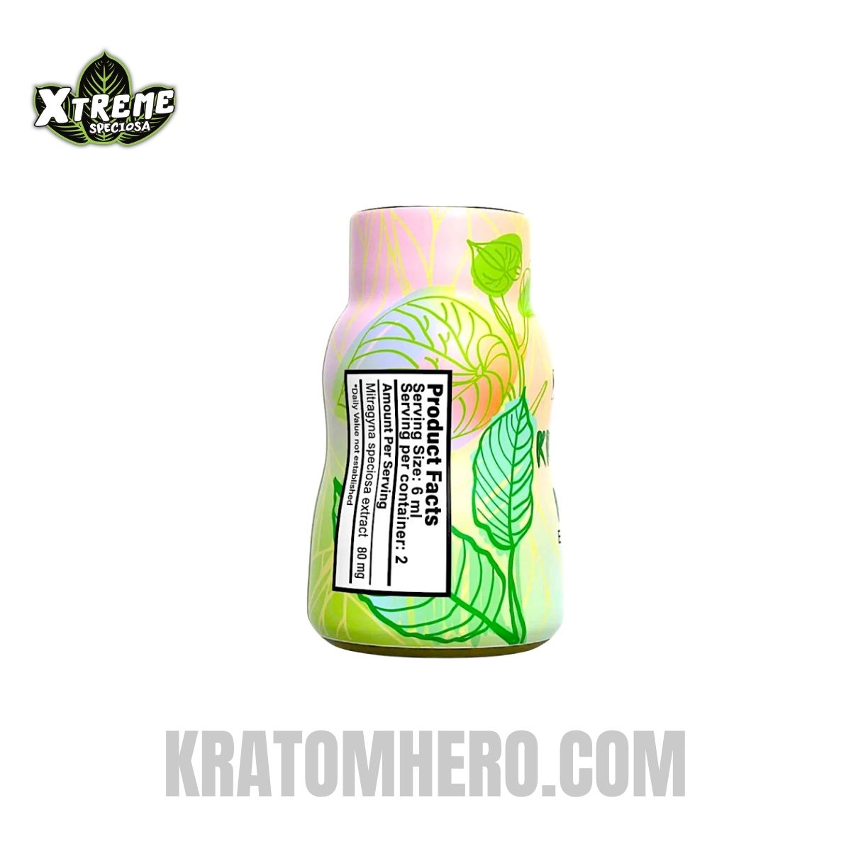 Xtreme Speciosa Kratom + Kava Kratom Extract - Back Side View