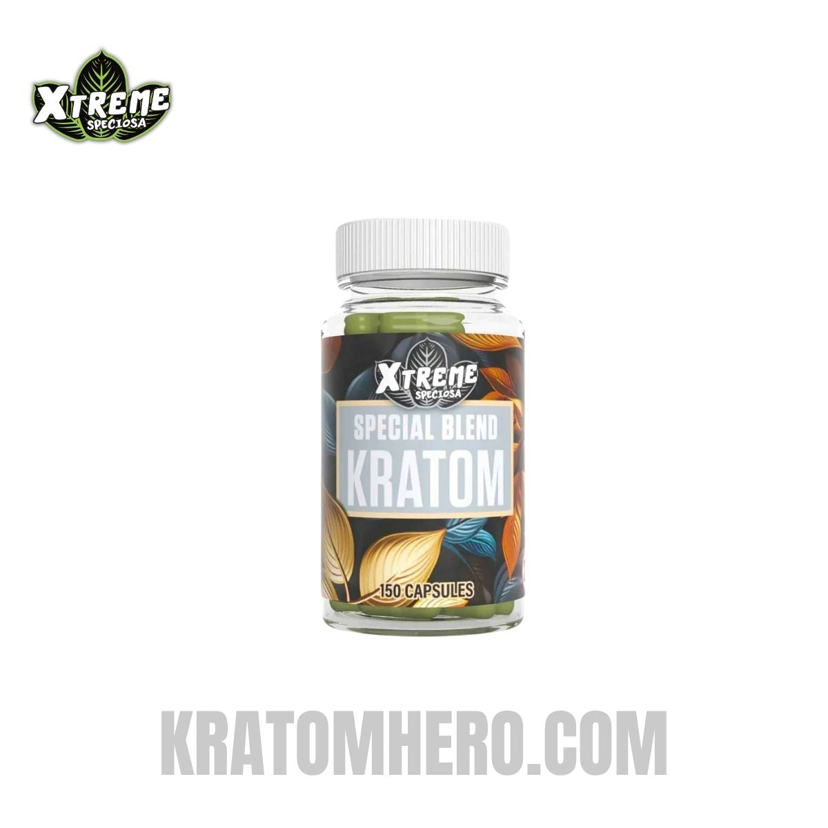 Xtreme Speciosa Special Blend Kratom Capsules - 150 Capsules