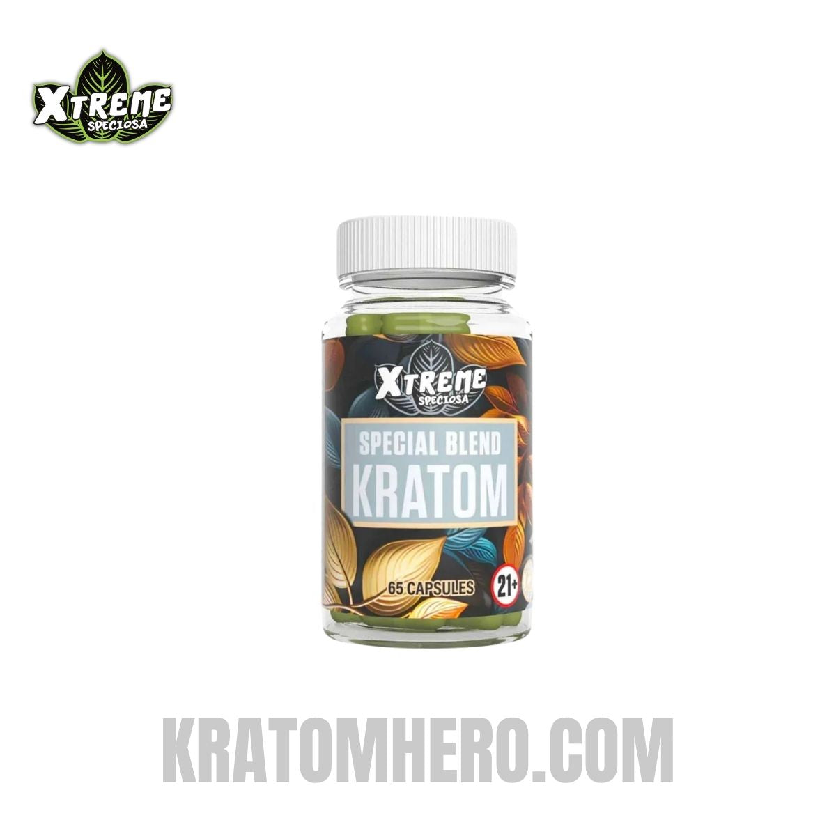 Xtreme Speciosa Special Blend Kratom Capsules - 65 Capsules